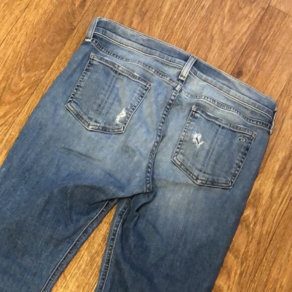 Rag & Bone Gunner Distressed Light Wash Capri Jeans Size 29 - Picture 8 of 13